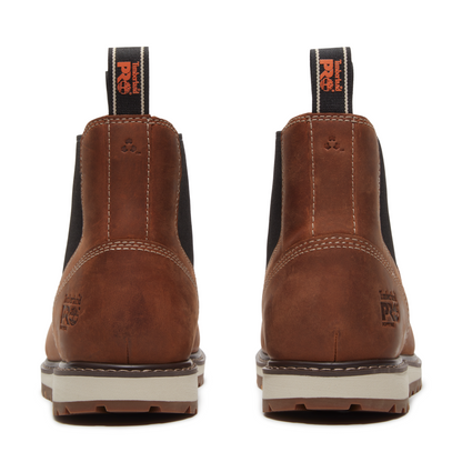 Men's Timberland PRO IRVINE CHELSEA SOFT TOE - BROWN - TB0A66BUEM41