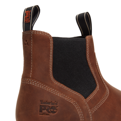 Men's Timberland PRO IRVINE CHELSEA SOFT TOE - BROWN - TB0A66BUEM41