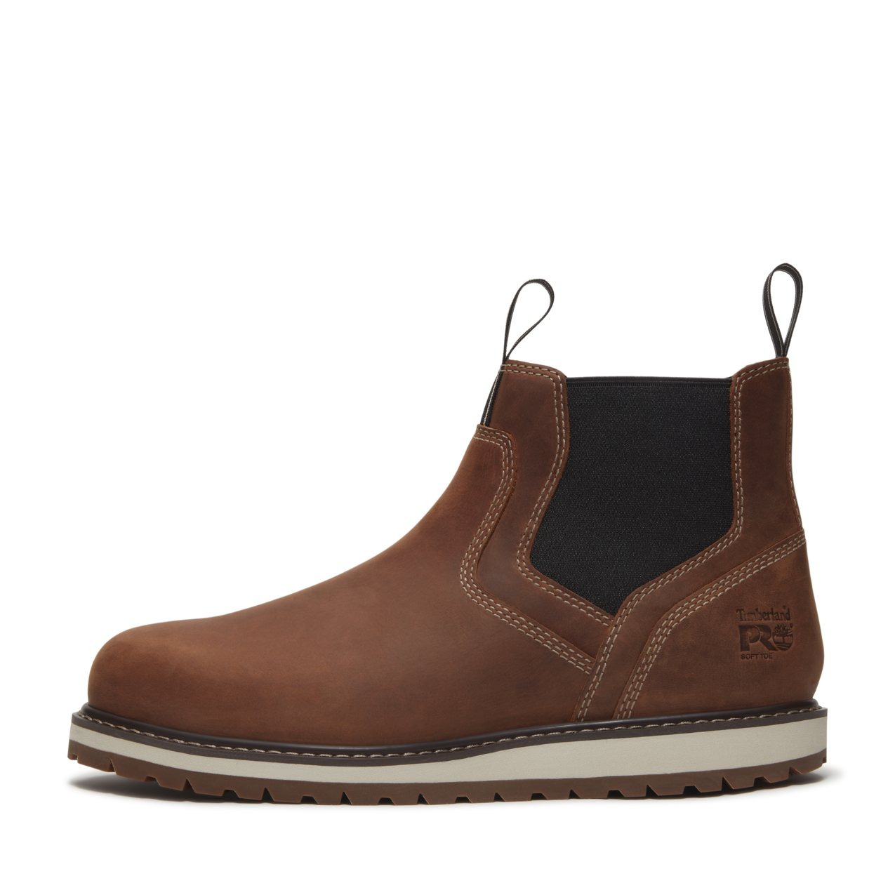 Men's Timberland PRO IRVINE CHELSEA SOFT TOE - BROWN - TB0A66BUEM41