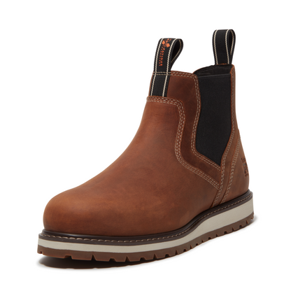 Men's Timberland PRO IRVINE CHELSEA SOFT TOE - BROWN - TB0A66BUEM41