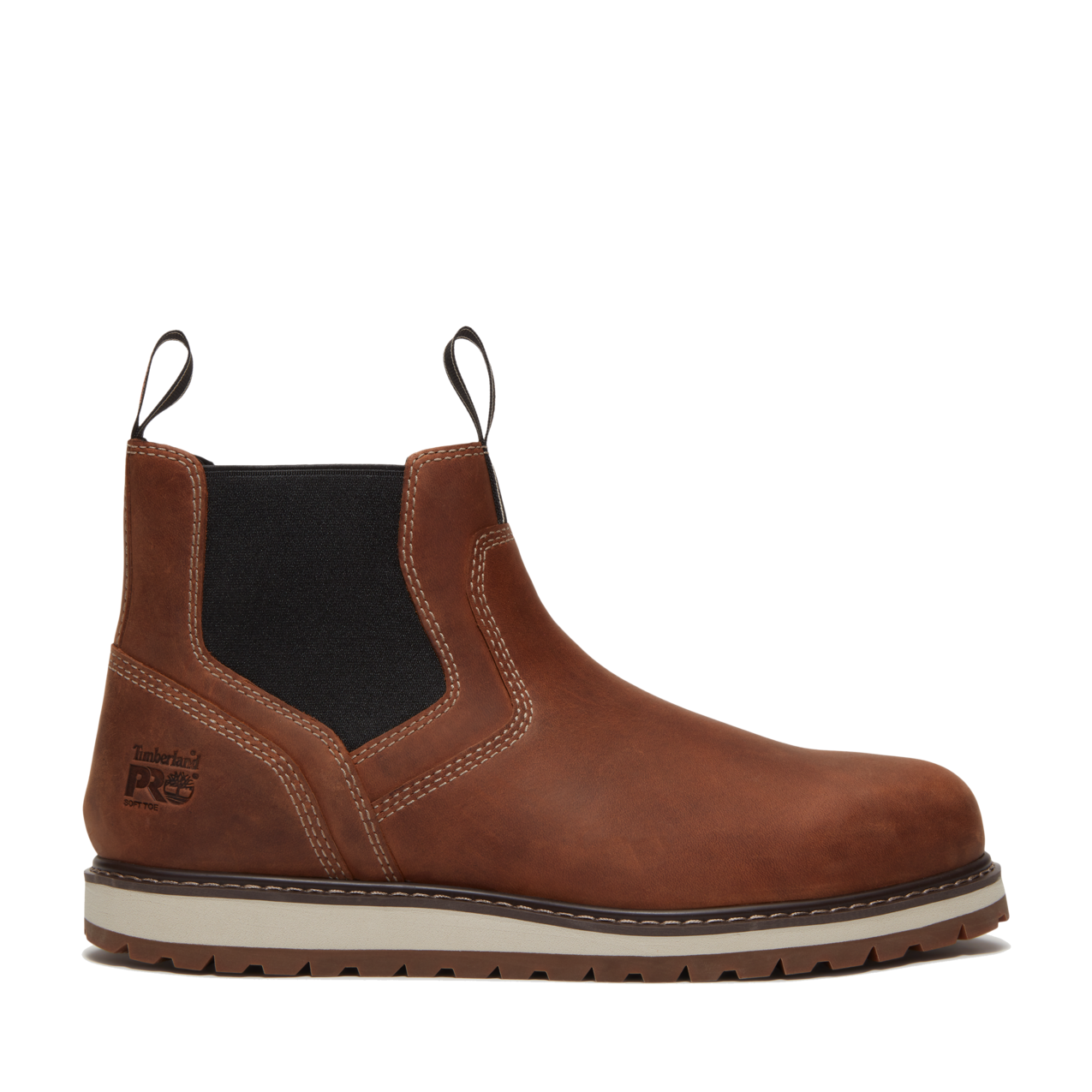 Men's Timberland PRO IRVINE CHELSEA SOFT TOE - BROWN - TB0A66BUEM41