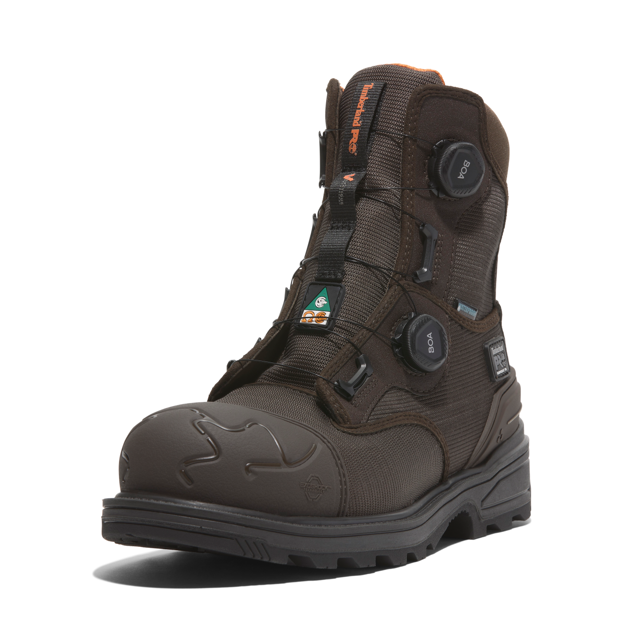 Men's Timberland PRO 8 IN MAGNITUDE BOA CT WP FP CSA - BROWN - TB0A66MKELE1
