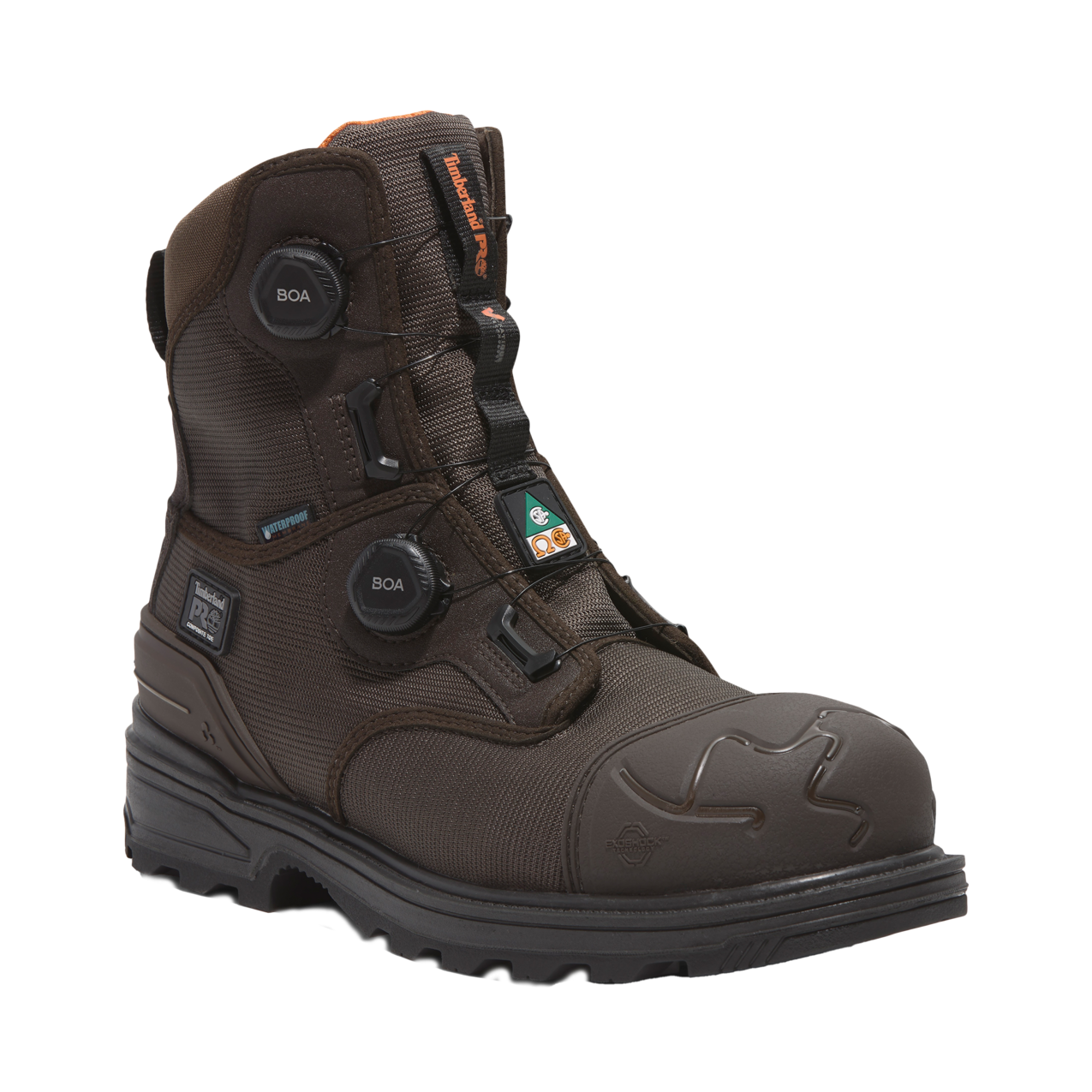 Men's Timberland PRO 8 IN MAGNITUDE BOA CT WP FP CSA - BROWN - TB0A66MKELE1