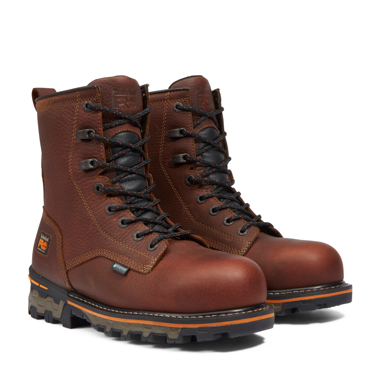 Men's Timberland PRO 8IN BOONDOCK CT WP - BROWN - TB11112A2101