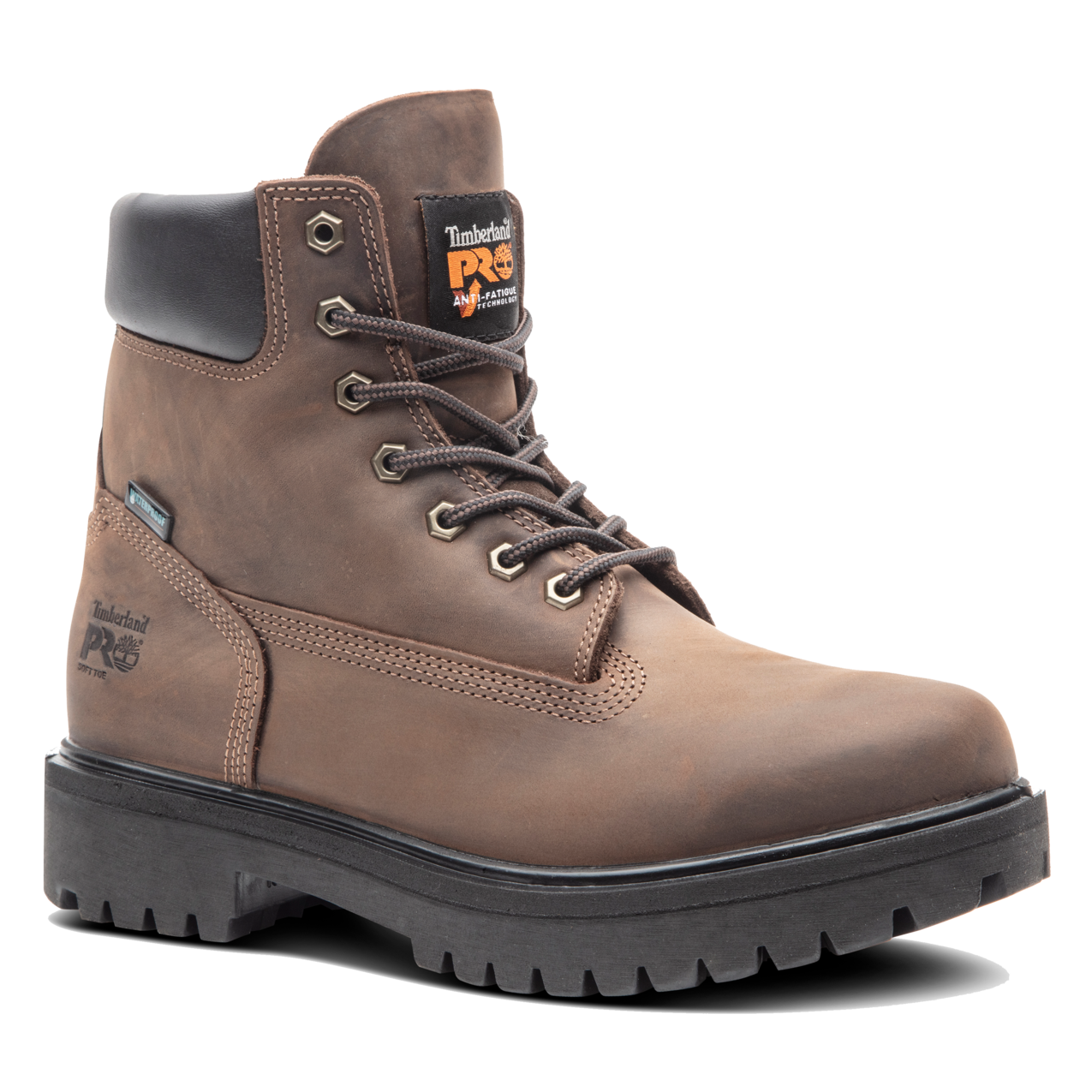 Men's Timberland PRO 6IN DIRECT ATTACH WP INS 200G - BROWN - TB1380202421
