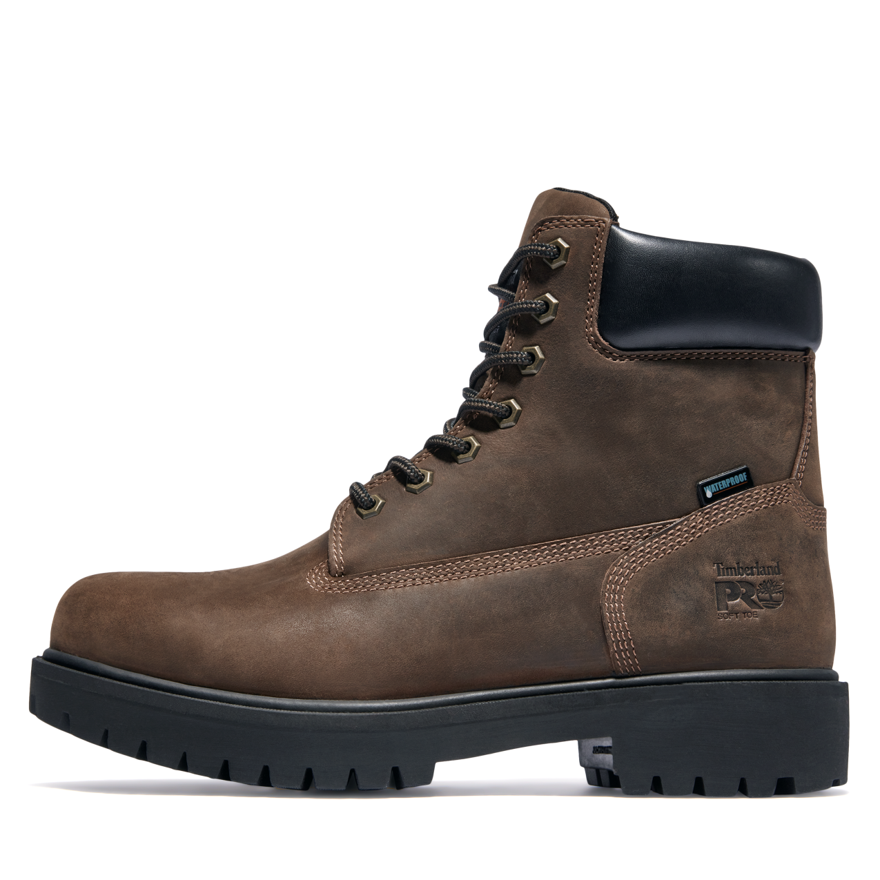 Men's Timberland PRO 6IN DIRECT ATTACH ST WP INS 200G - BROWN - TB1380212421