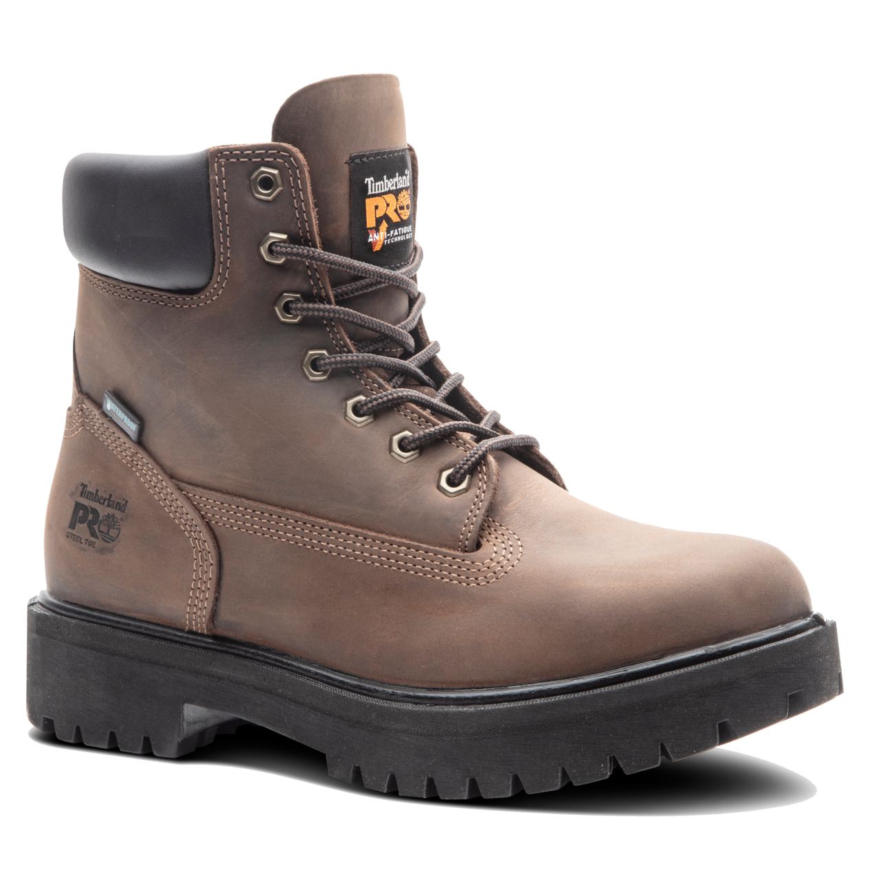 Men's Timberland PRO 6IN DIRECT ATTACH ST WP INS 200G - BROWN - TB1380212421