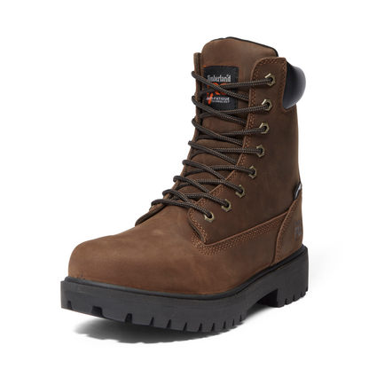 Men's Timberland PRO 8IN DIRECT ATTACH WP INS 400G - BROWN - TB1380222421