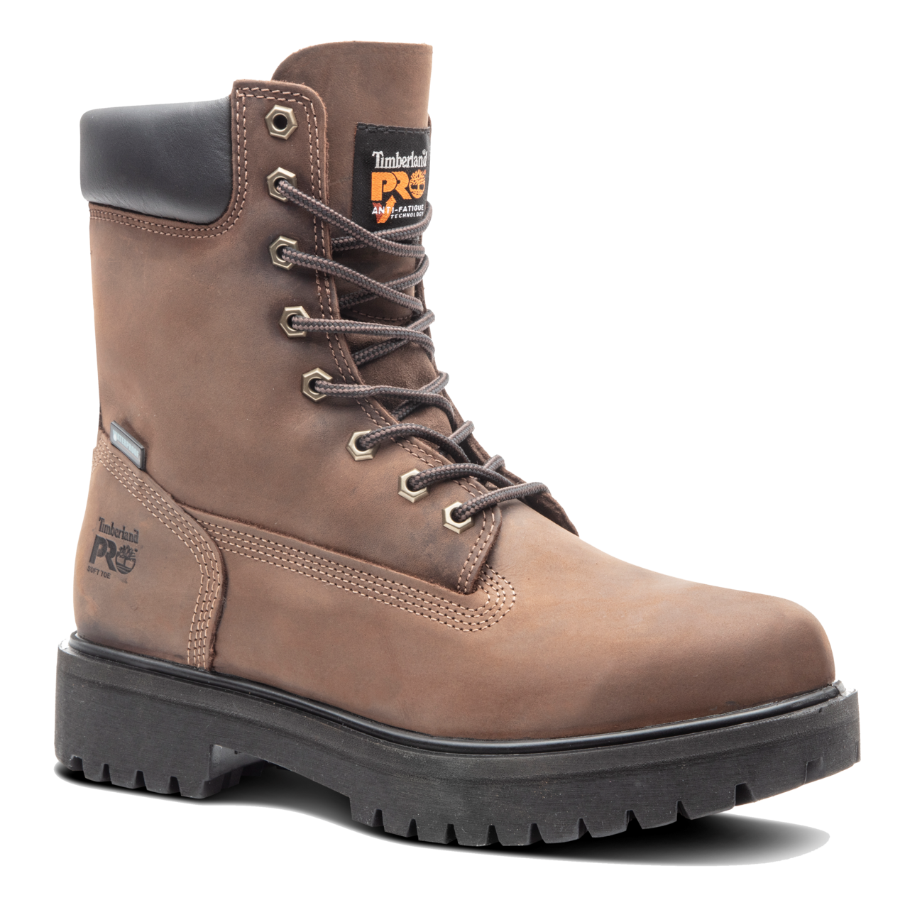 Men's Timberland PRO 8IN DIRECT ATTACH WP INS 400G - BROWN - TB1380222421