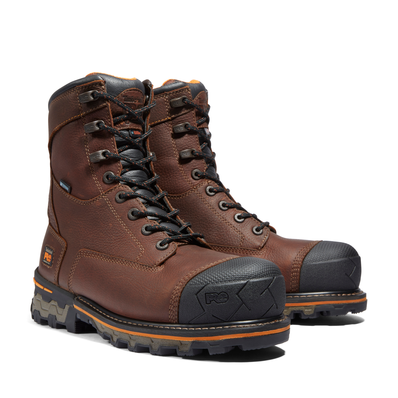 Men's Timberland PRO 8IN BOONDOCK CT WP INS 600G - BROWN - TB1896282141