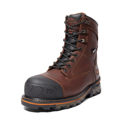 Men's Timberland PRO 8IN BOONDOCK CT WP INS 600G - BROWN - TB1896282141