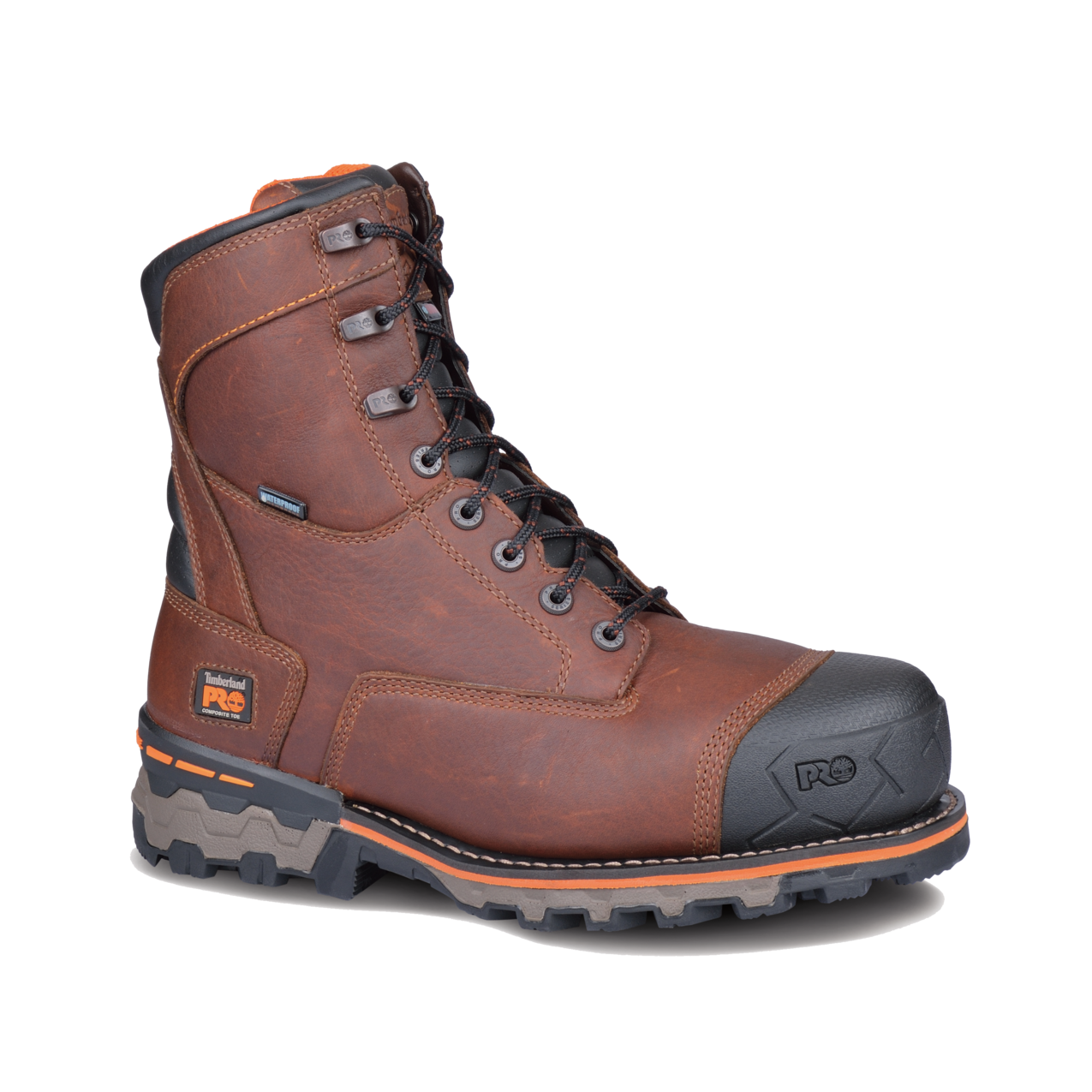 Men's Timberland PRO 8IN BOONDOCK CT WP INS 600G - BROWN - TB1896282141