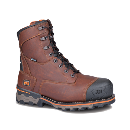Men's Timberland PRO 8IN BOONDOCK CT WP INS 600G - BROWN - TB1896282141