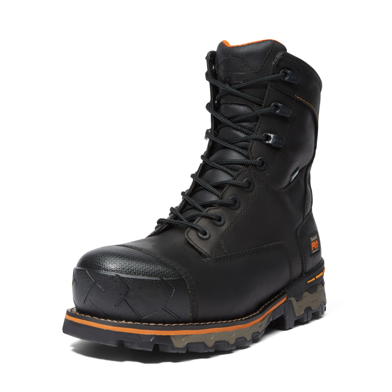 Men's Timberland PRO 8IN BOONDOCK CT WP FP INS 200G CSA - BLACK - TB1896450011