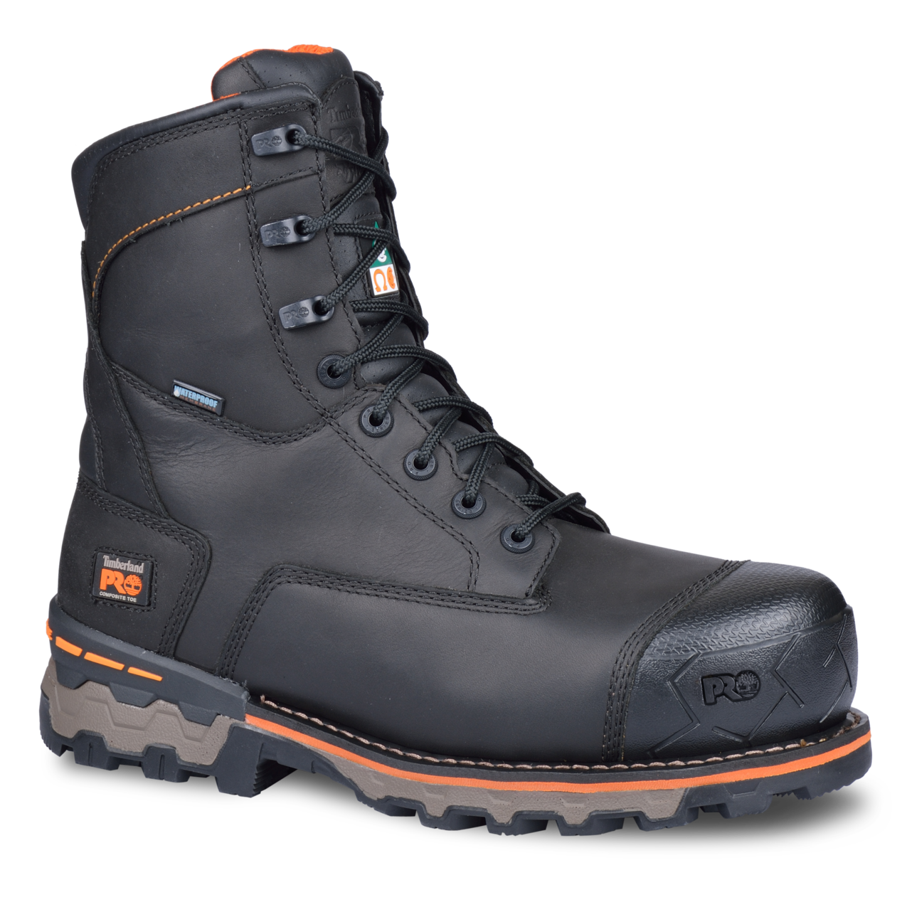 Men's Timberland PRO 8IN BOONDOCK CT WP FP INS 200G CSA - BLACK - TB1896450011