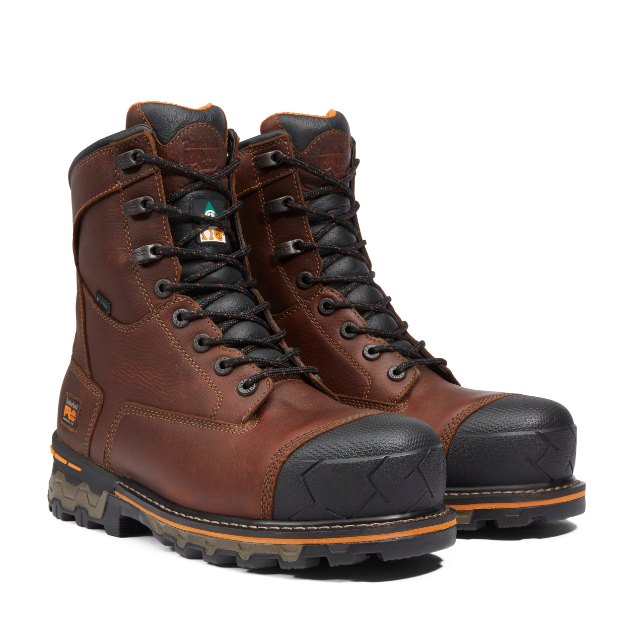 Men's Timberland PRO 8IN BOONDOCK CT WP FP INS 200G CSA - BROWN - TB1896462141
