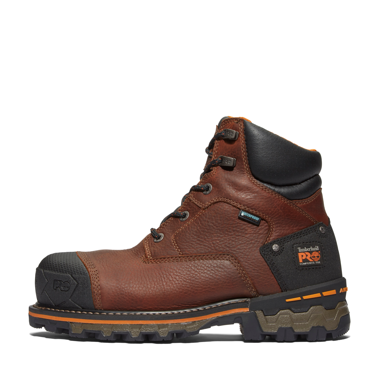 Men's Timberland PRO 6IN BOONDOCK CT WP INS 400G - BROWN - TB1926412141