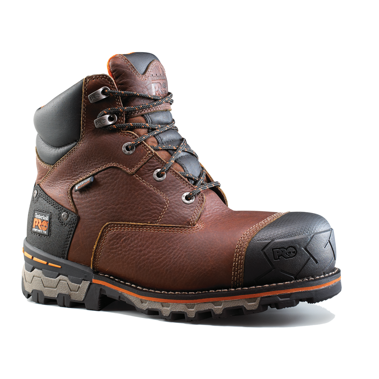 Men's Timberland PRO 6IN BOONDOCK CT WP INS 400G - BROWN - TB1926412141