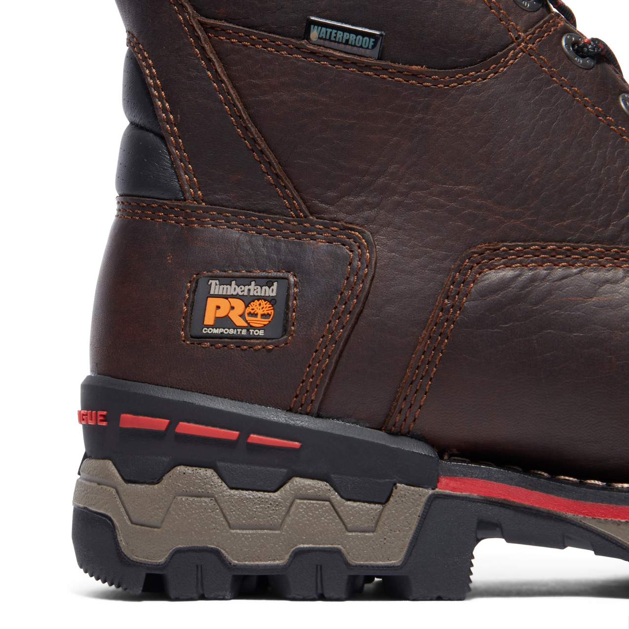 Men's Timberland PRO 8IN BOONDOCK CT WP INS 1000G - BROWN - TB1A128P2141
