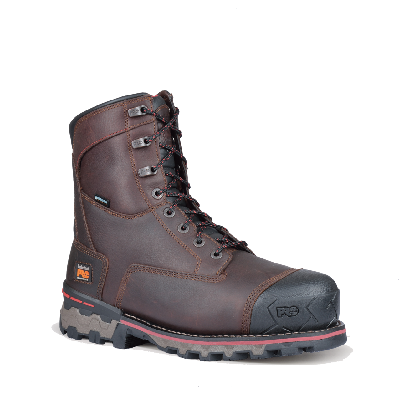 Men's Timberland PRO 8IN BOONDOCK CT WP INS 1000G - BROWN - TB1A128P2141