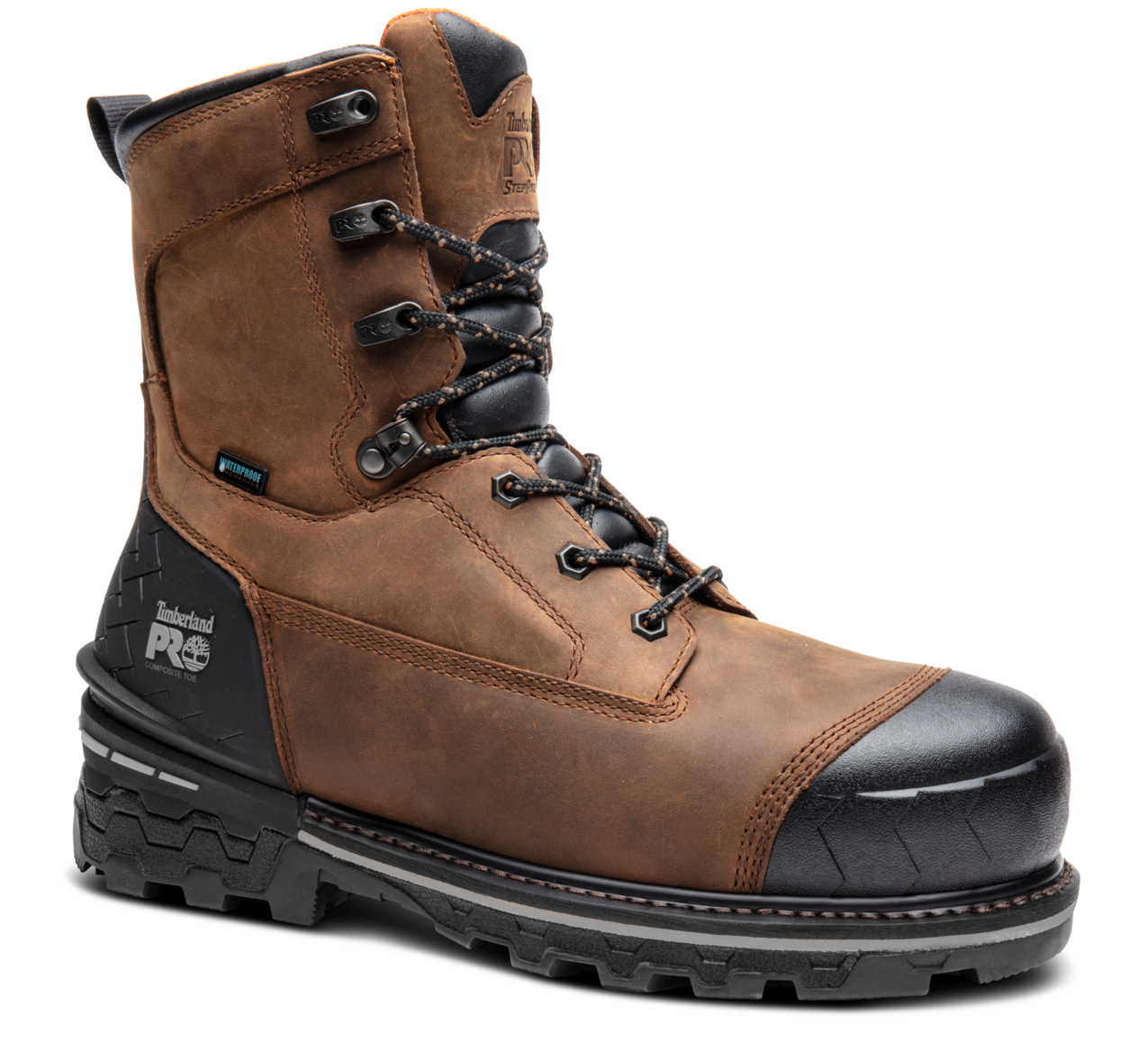 Men's Timberland PRO 8IN BOONDOCK HD NT WP - BROWN - TB1A29TG2141