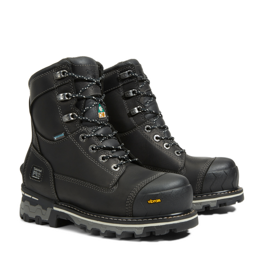 Women's Timberland PRO 8IN BOONDOCK CT WP FP INS 200G CSA - BLACK - TB1A5R7K0011