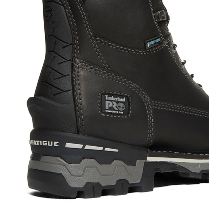 Women's Timberland PRO 8IN BOONDOCK CT WP FP INS 200G CSA - BLACK - TB1A5R7K0011