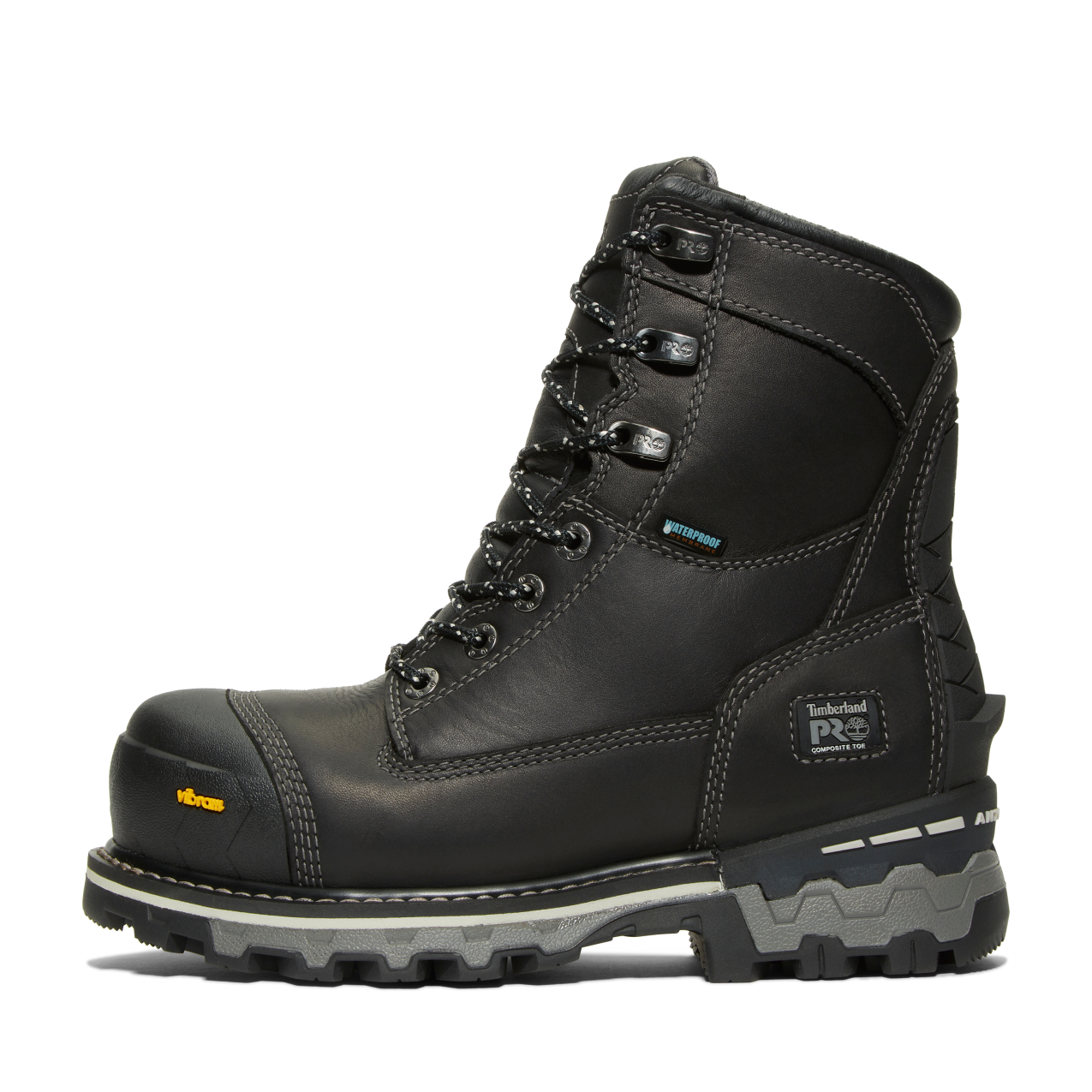 Women's Timberland PRO 8IN BOONDOCK CT WP FP INS 200G CSA - BLACK - TB1A5R7K0011