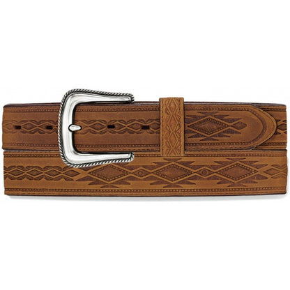 Men's Navajo Blanket Tooled Belt - 1369L