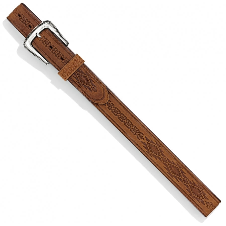 Men's Navajo Blanket Tooled Belt - 1369L