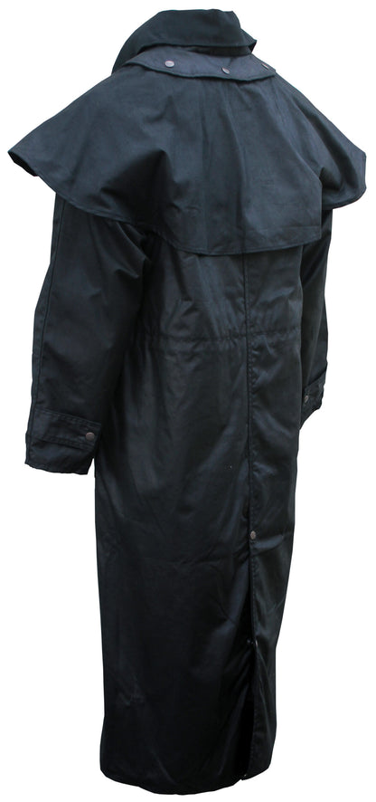 Outback Duster Riding Coat Long Black