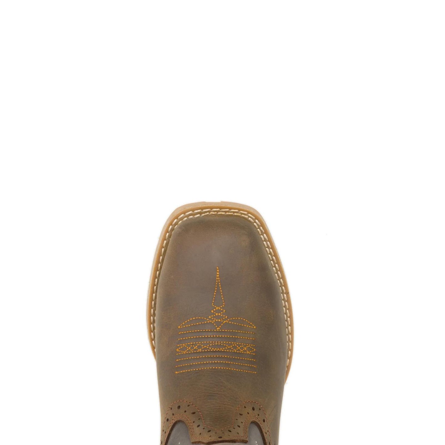 Men's Wheatland Pull-On Steel-Toe Work Wellington - Brown - W261049