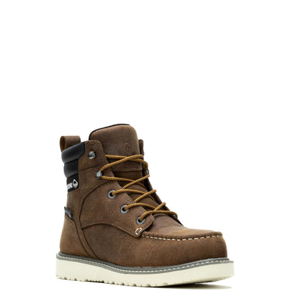Women's Trade Wedge 6" Moc-Toe Steel-Toe Work Boot - Brown - W231106