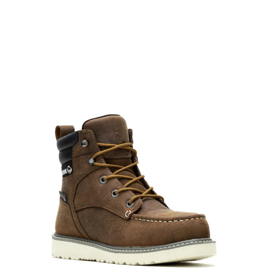 Women's Trade Wedge 6" Moc-Toe Steel-Toe Work Boot - Brown - W231106