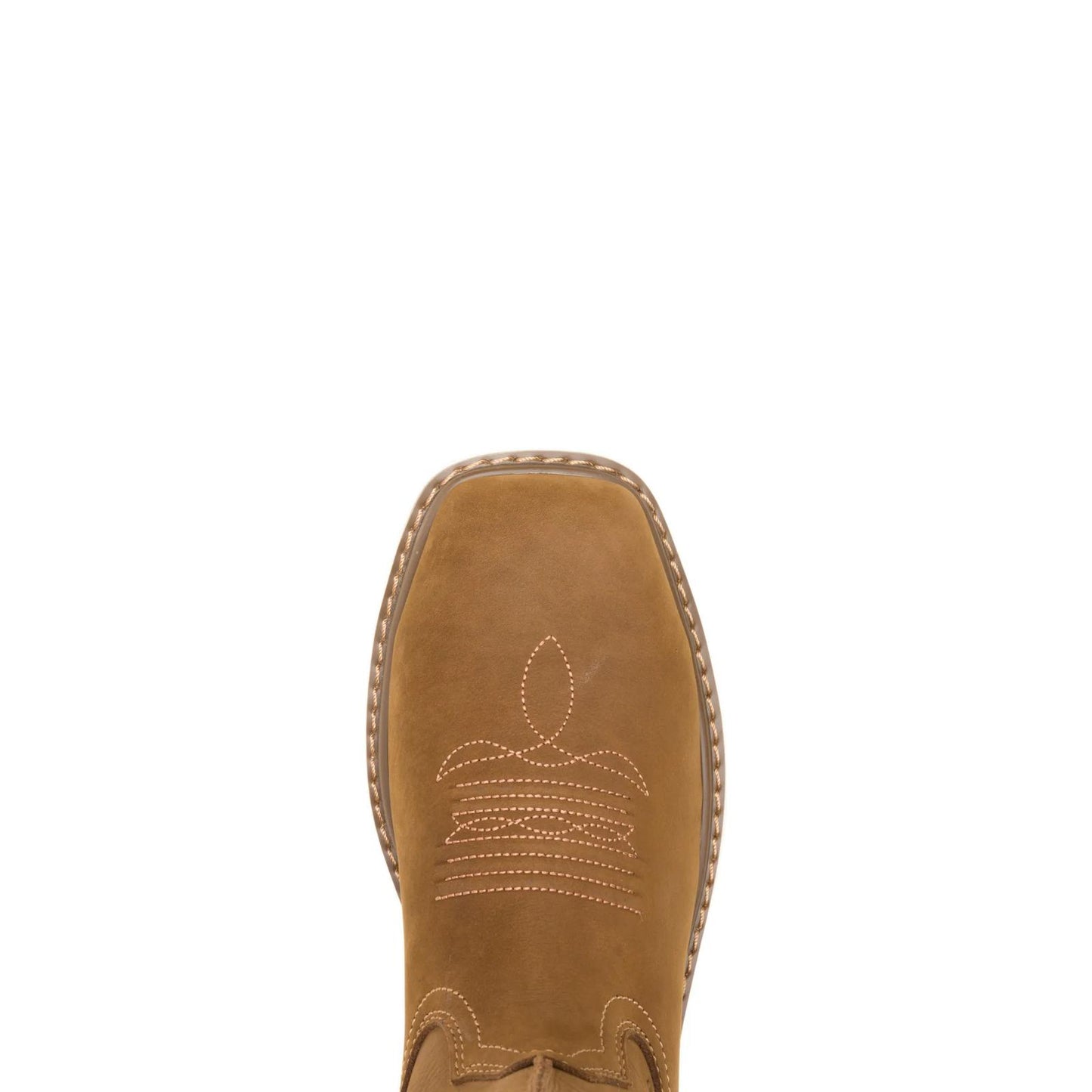 Men's Bronc Wedge Pull-On Steel-Toe Work Wellington - Brown - W251082