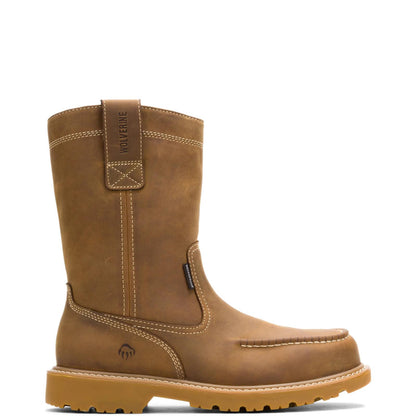 Men's Floorhand Moc-Toe Pull-On Work Wellington - Brown - W250029