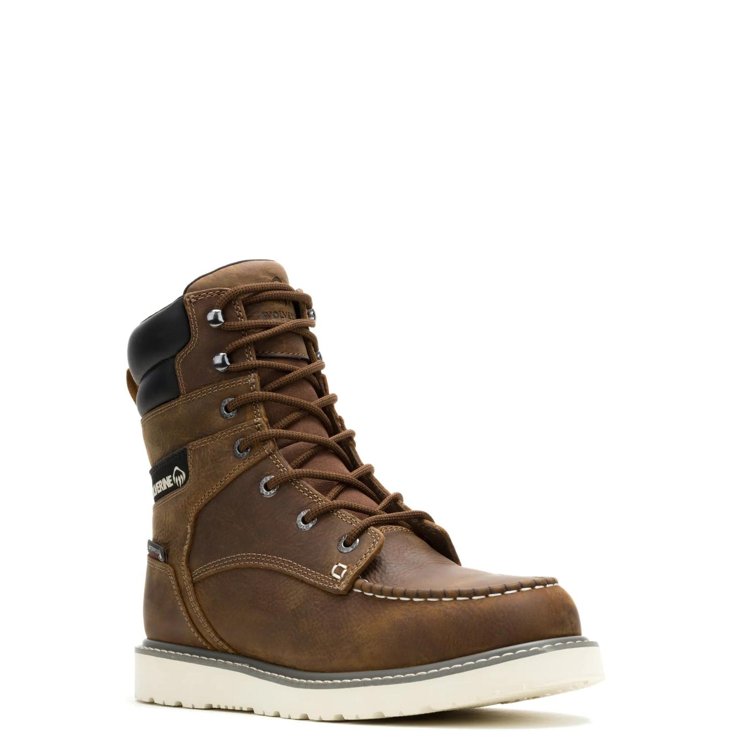 Men's Trade Wedge 8" Moc-Toe Steel-Toe Work Boot - Brown - W251055