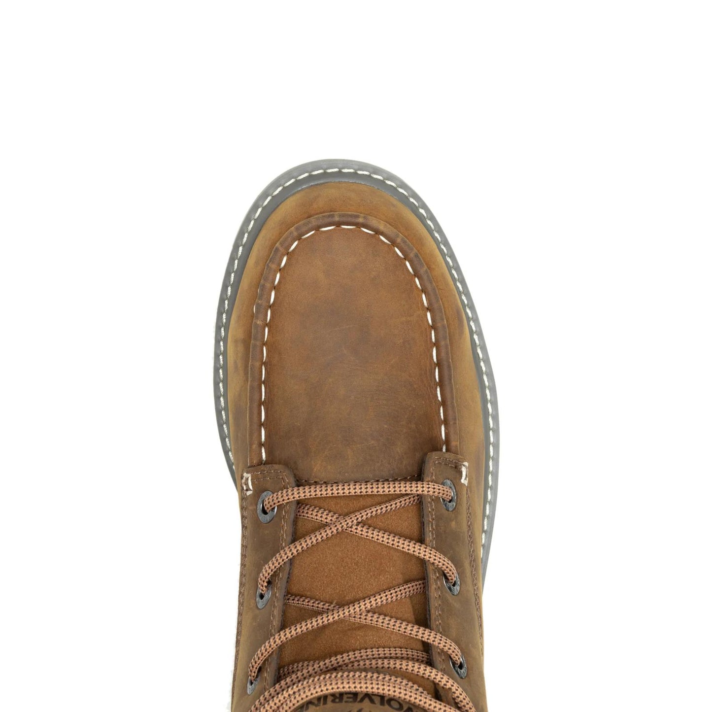 Men's Trade Wedge 6" Moc-Toe Steel-Toe Work Boot - Brown - W231103