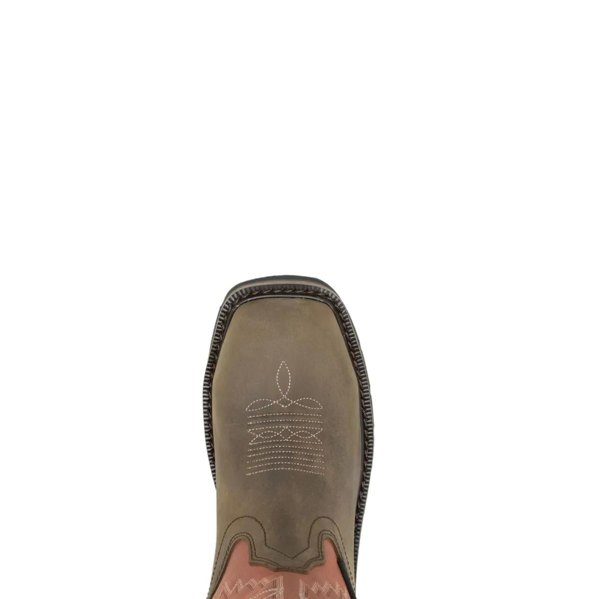 Women's Rancher Arrow Steel-Toe Wellington Work Boot - Pink - W241052