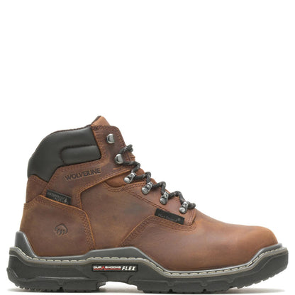 Men's Raider DuraShocks® Waterproof 6" Met-Guard Work Boot - Brown - W211165