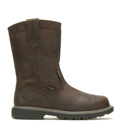 Men's Floorhand Met-Guard Steel-Toe Wellington Work Boot - Brown - W231025