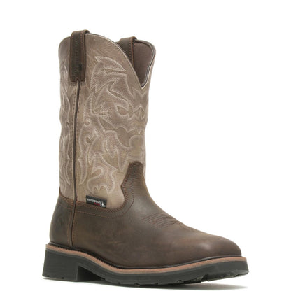 Men's Rancher Waterproof Steel-Toe Work Wellington - Brown - W221030