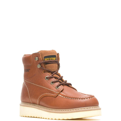 Men's Moc-Toe 6" Work Boot - Brown - W08288