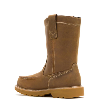 Men's Floorhand Moc-Toe Steel-Toe Pull-On Work Wellington - Brown - W241194