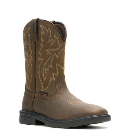 Men's Rancher Level Pull-On Work Wellington - Brown - W250069