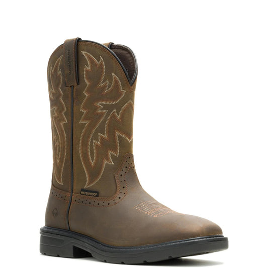 Men's Rancher Level Pull-On Work Wellington - Brown - W250069