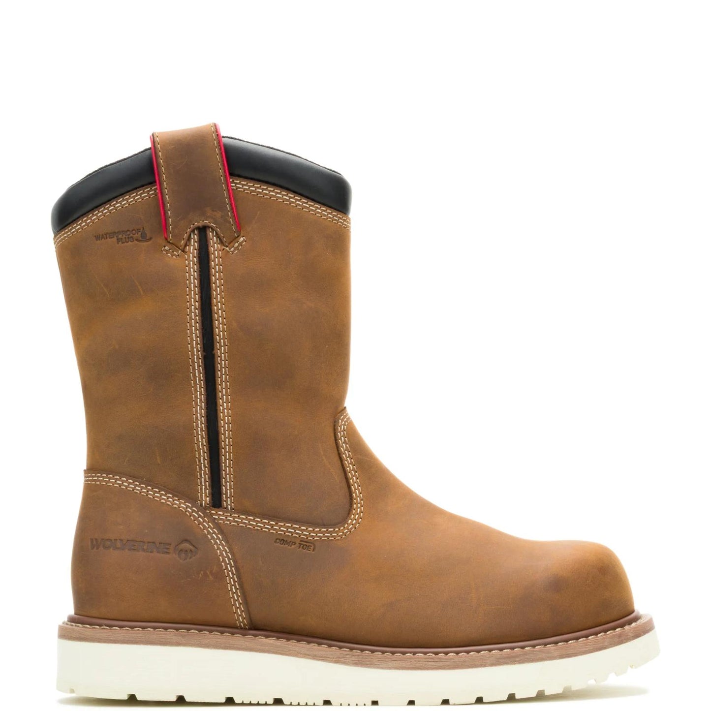 Men's Loader II ft HyperRest™ Pull-On CarbonMax® Work Wellington - Brown - W261039