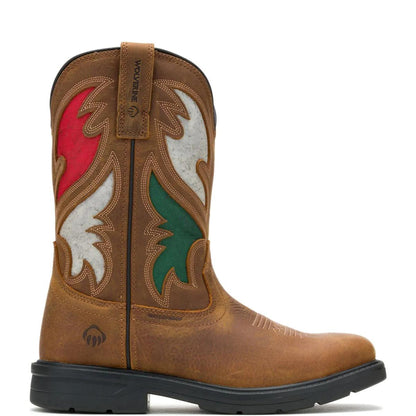 Men's Rancher Flag Steel-Toe Wellington Work Boot - Brown - W241183