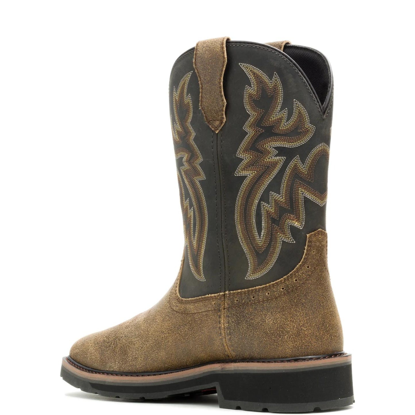 Men's Rancher Pull-On Steel-Toe Work Wellington - Black - W251141
