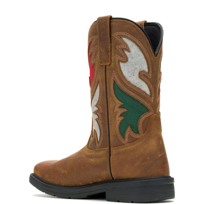 Men's Rancher Flag Steel-Toe Wellington Work Boot - Brown - W241183
